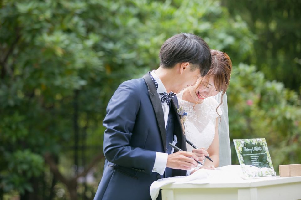 オリジナル結婚証明書 フラワーアレンジで世界に一つだけの証明書を でら婚