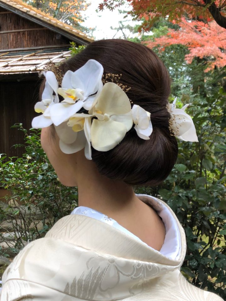 より女性らしく 和装のヘアアレンジをご紹介 でら婚